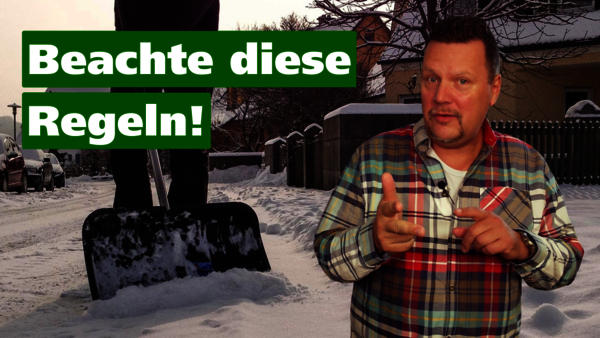 Ankündigungsbild zum Thema Schneeräumpflicht