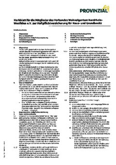 Merkblatt zur Haftpflichtversicherung