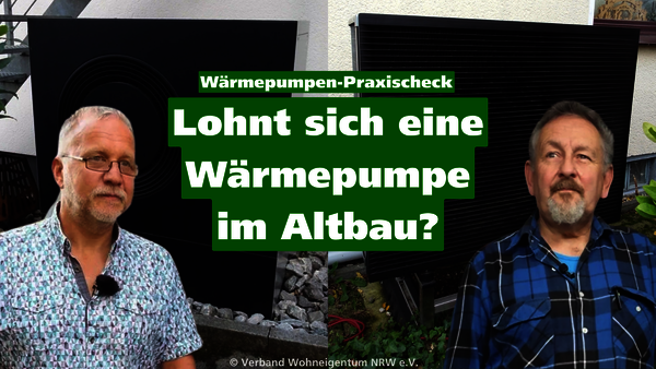 Ankündigungsbild für ein Video zum Thema "Lohnt sich eine Wärmepumpe im Altbau?"