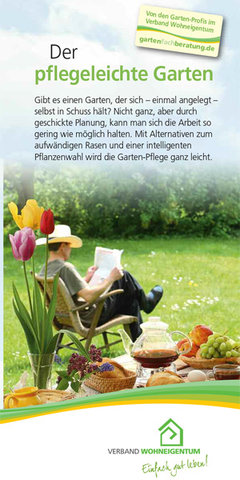 Flyer "Der pflegeleichte Garten"