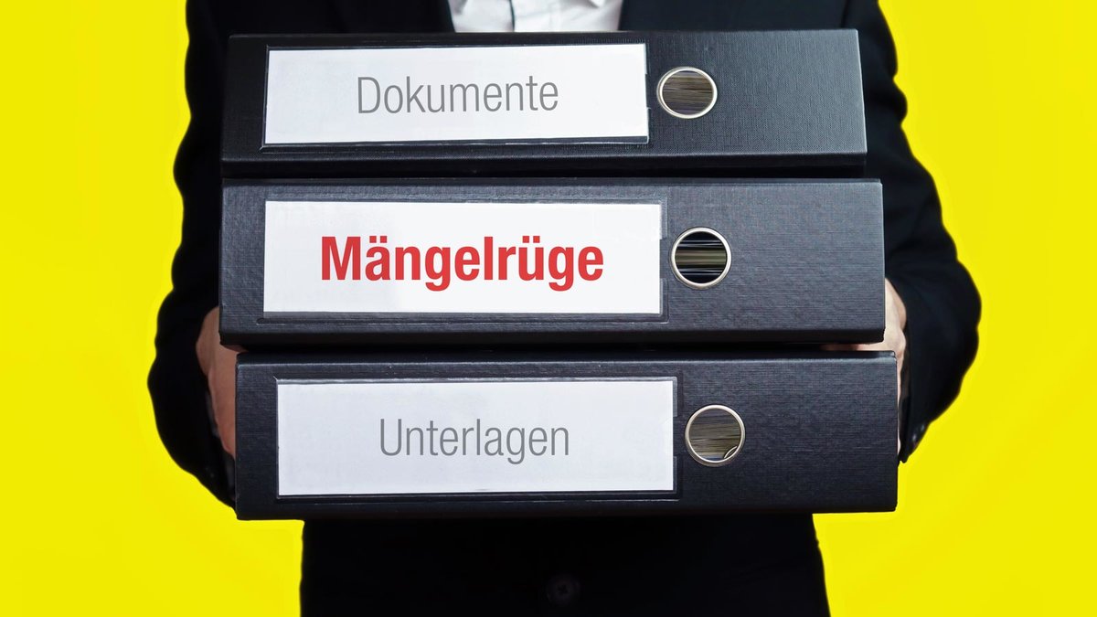 Eine Mängelrüge wurde erstellt.