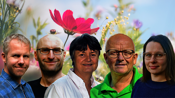 Collage mit Portraits aller hauptamtlichen Gartenberater 