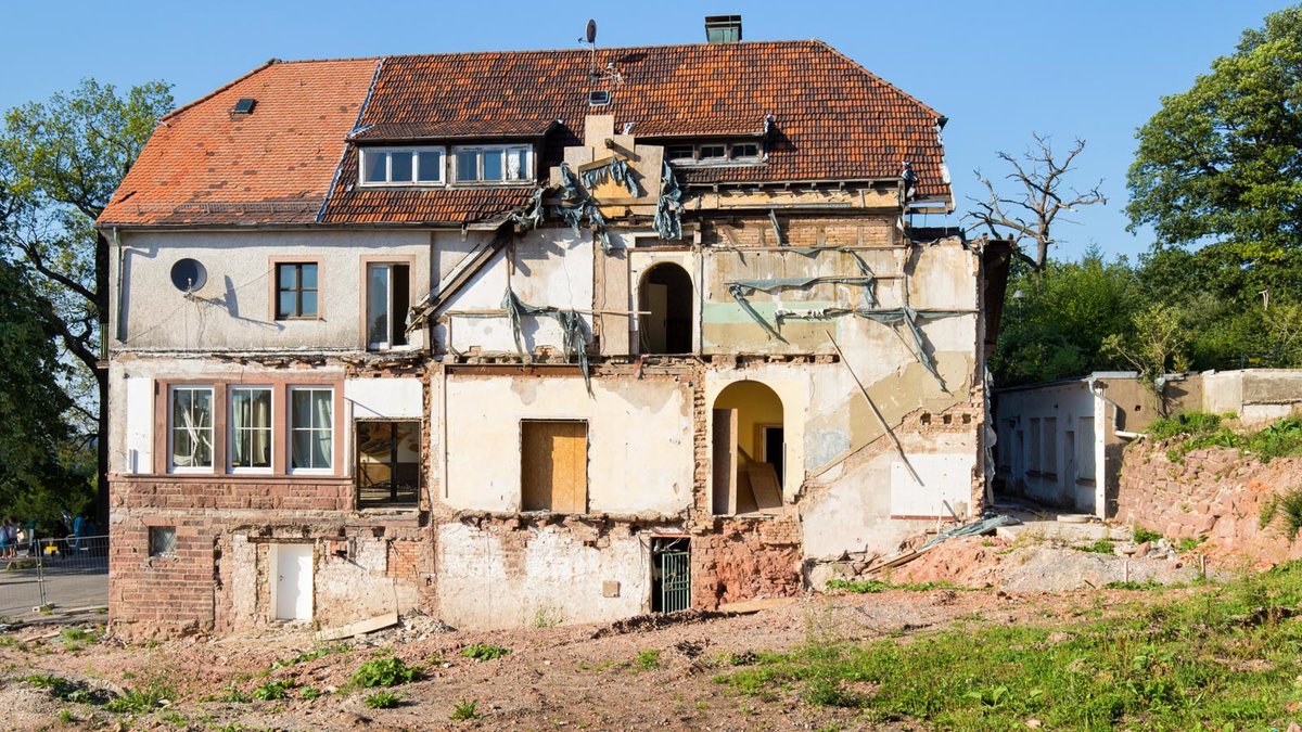 Baufälliges altes Haus